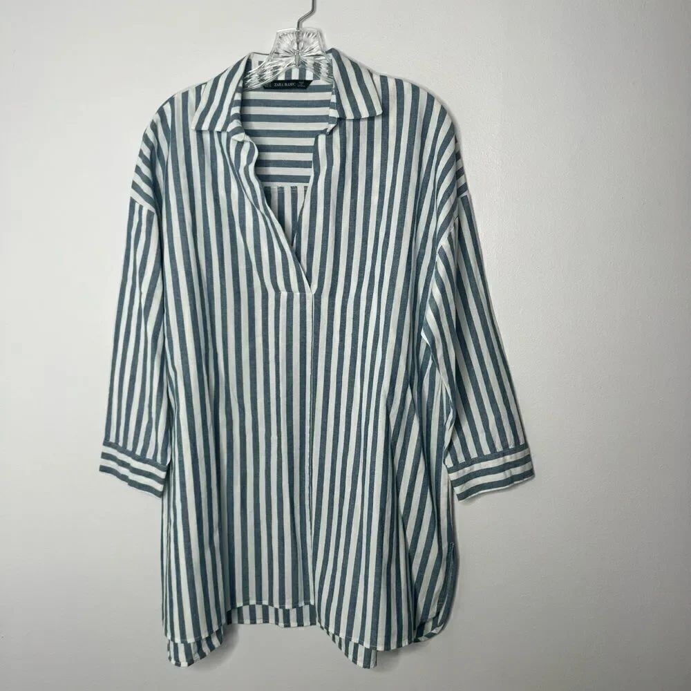 Zara stripped min dress/tunic top size small